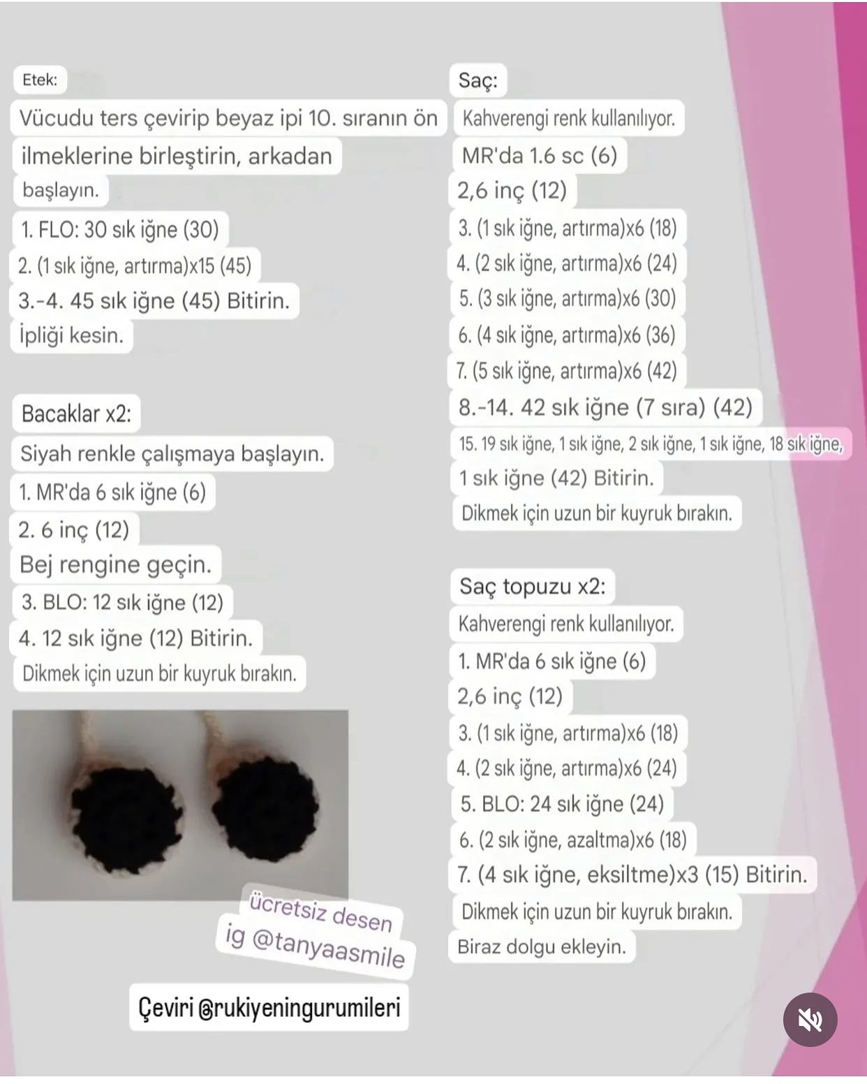 "Küçük Leia: Ücretsiz Amigurumi Örgü Tarifi"