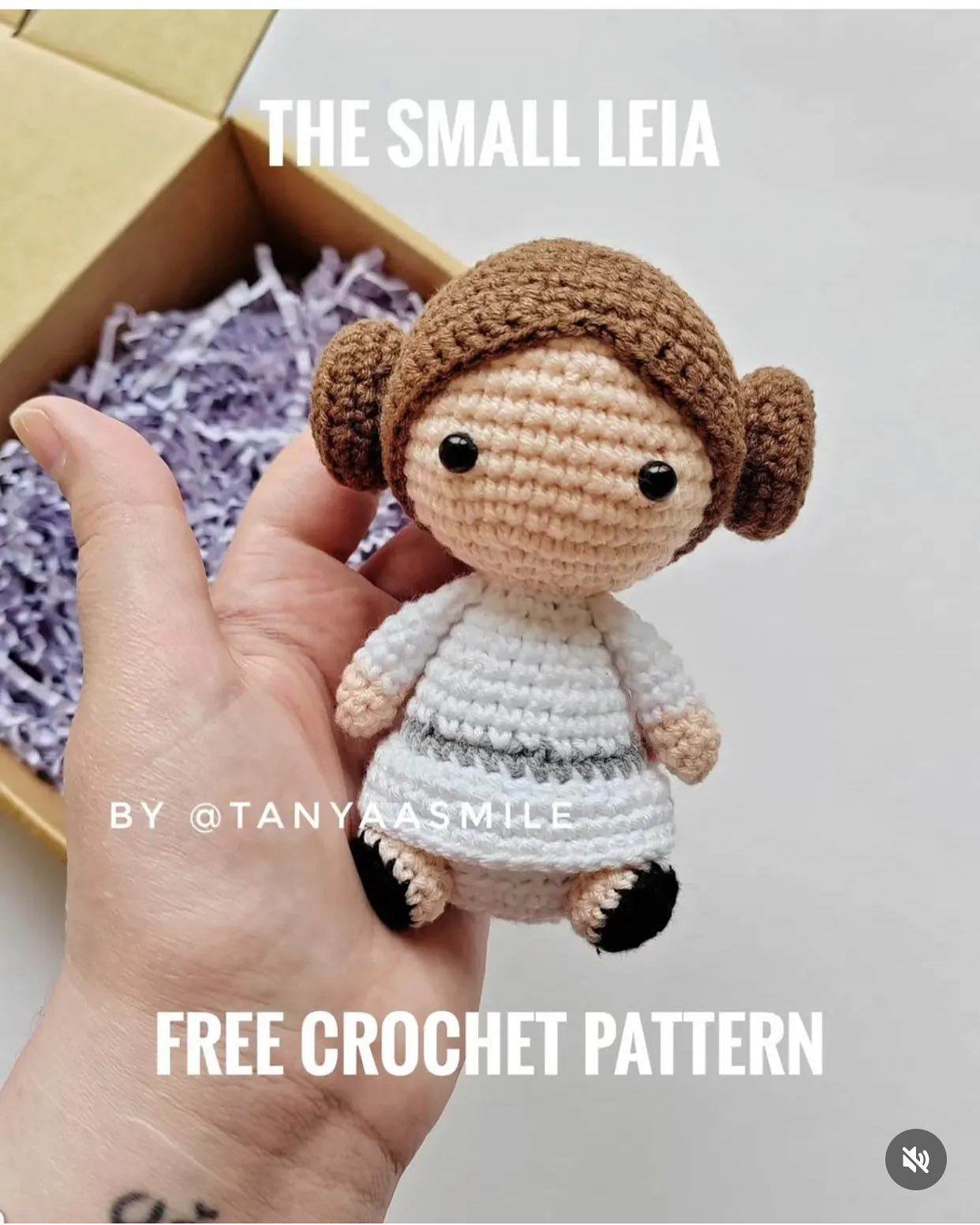 "Küçük Leia: Ücretsiz Amigurumi Örgü Tarifi"