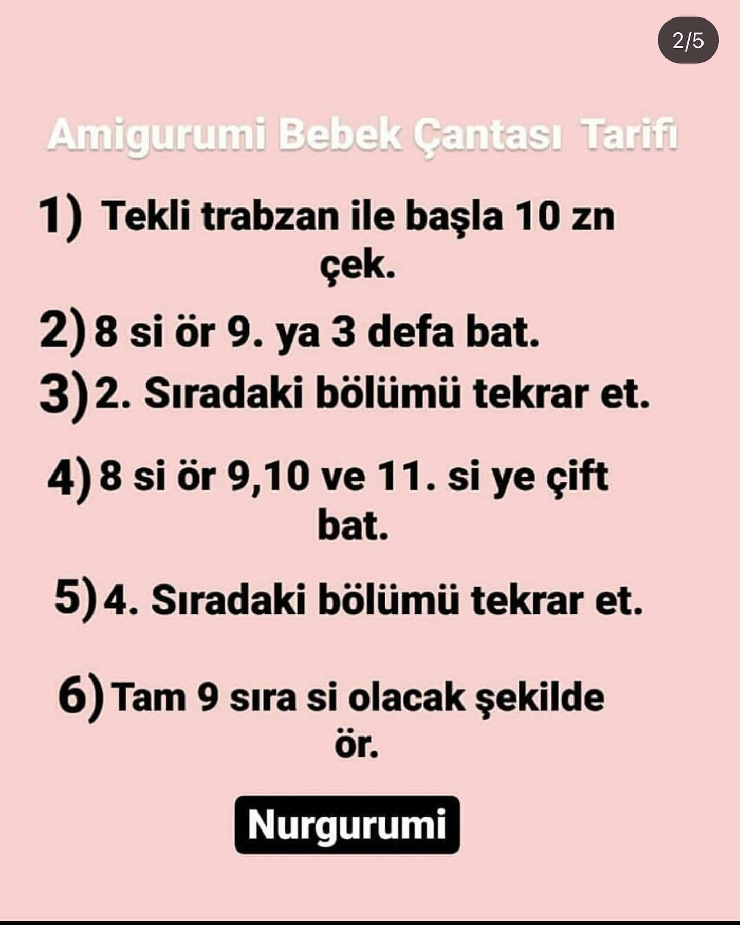 Küçük Mor Örgü Çanta İçin Ücretsiz Tarif
