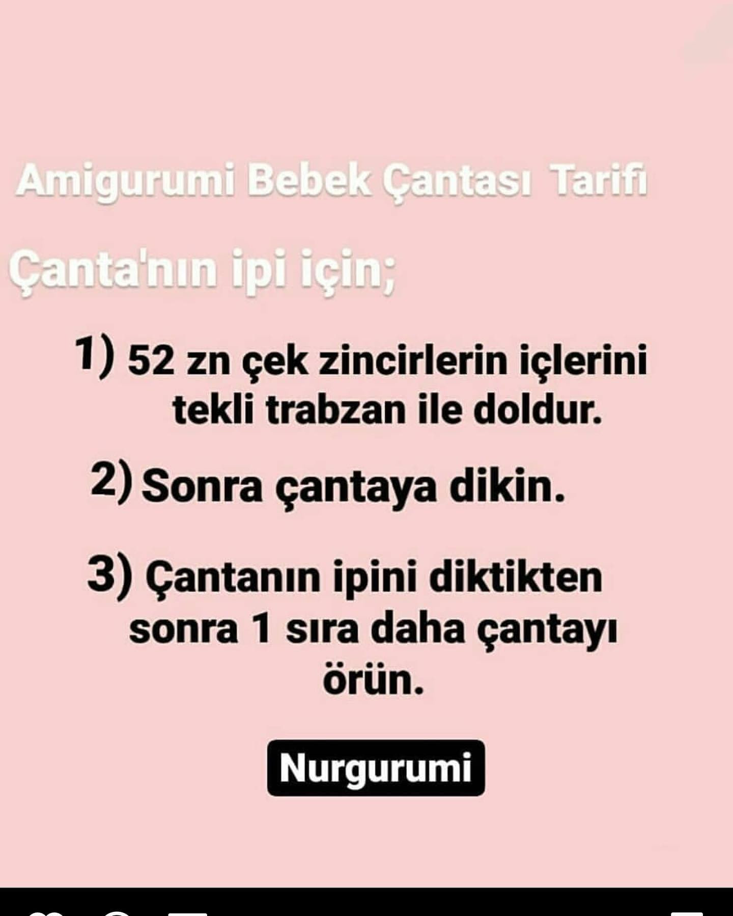 Küçük Mor Örgü Çanta İçin Ücretsiz Tarif