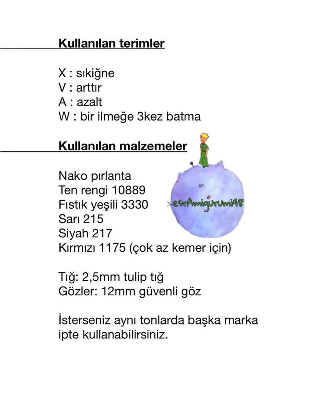 Küçük Prens Amigurumi Yapım Kılavuzu: Adım Adım Talimatlar