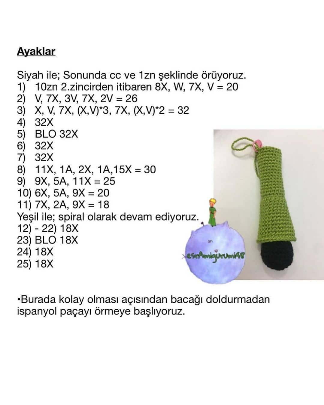 Küçük Prens Amigurumi Yapım Kılavuzu: Adım Adım Talimatlar