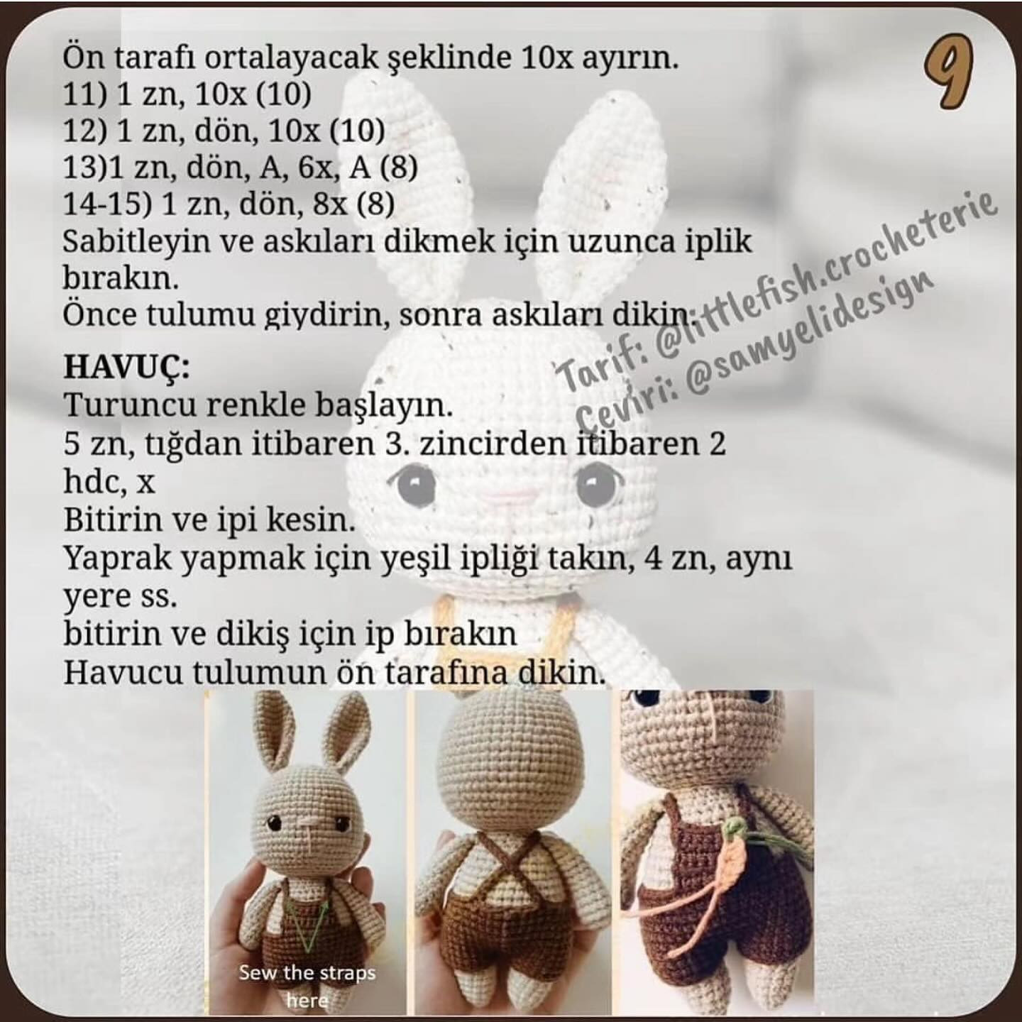 Küçük Tavşan FINDIK Amigurumi Tarifi: Ücretsiz ve Kolay Yapım