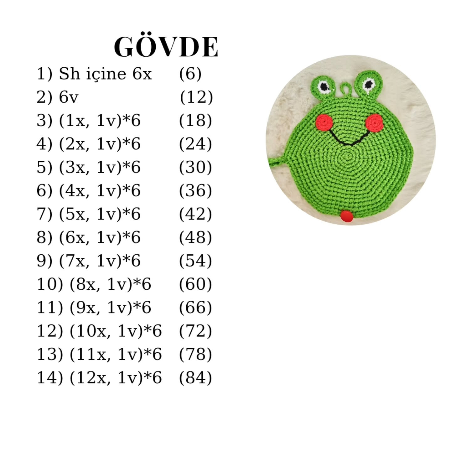 Kurbağa Şeklinde Gözlük Kılıfı İçin Ücretsiz Tığ İşi Tarif