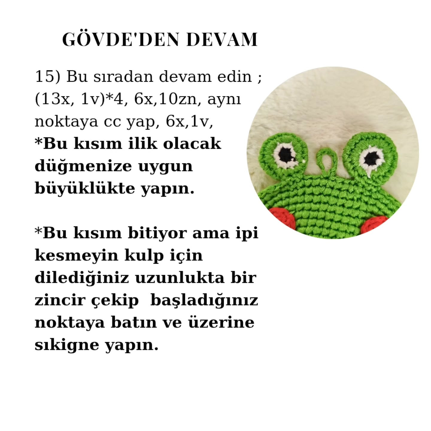 Kurbağa Şeklinde Gözlük Kılıfı İçin Ücretsiz Tığ İşi Tarif