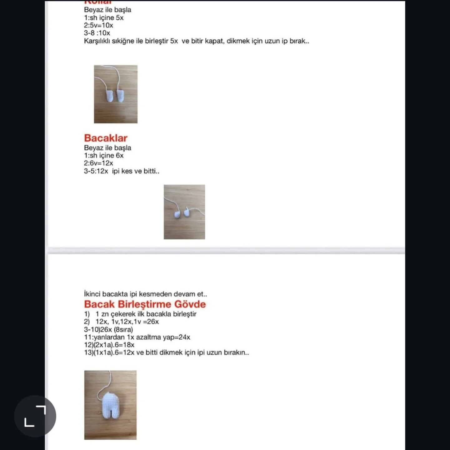 Kuromi Bebek İçin Sevimli Amigurumi Örgü Modeli