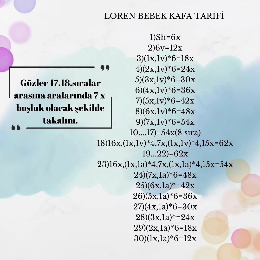 Loren Bebek Amigurumi Ücretsiz Tarifi - İlk Bölüm