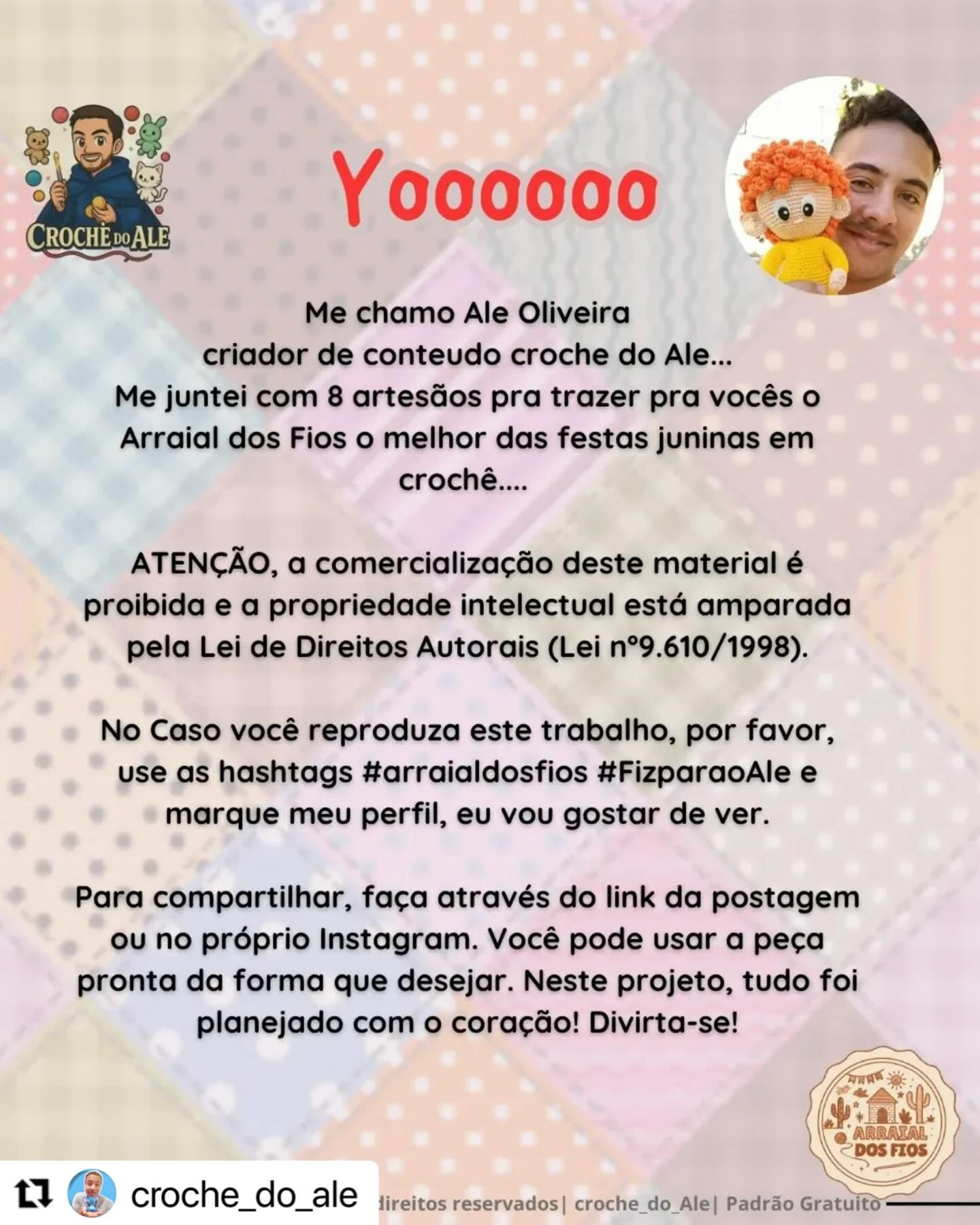 Maçã do Amor Junina: Padrão de Crochê com Bandeirinhas Coloridas