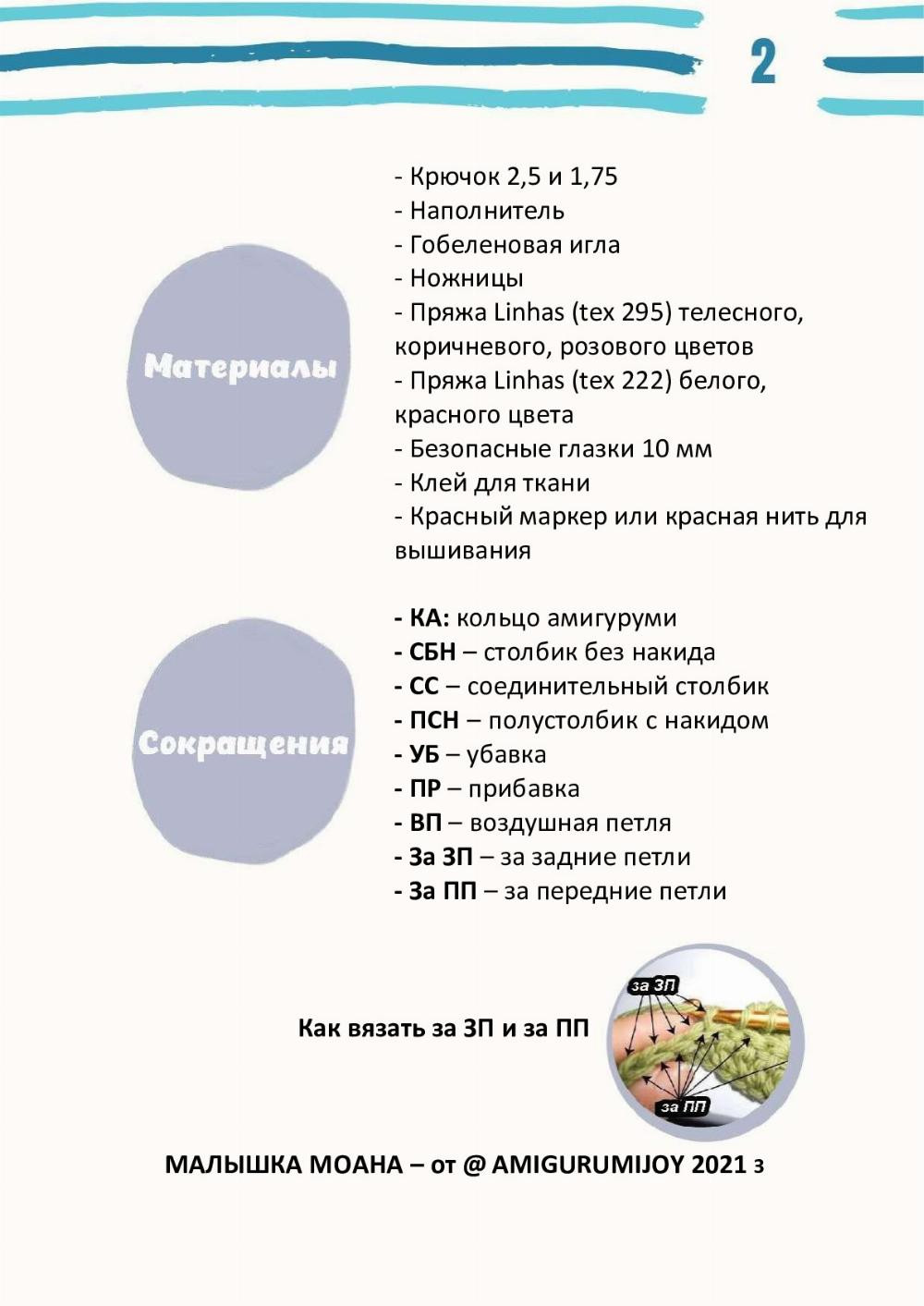 Малышка Моана: Схема вязания крючком для начинающих