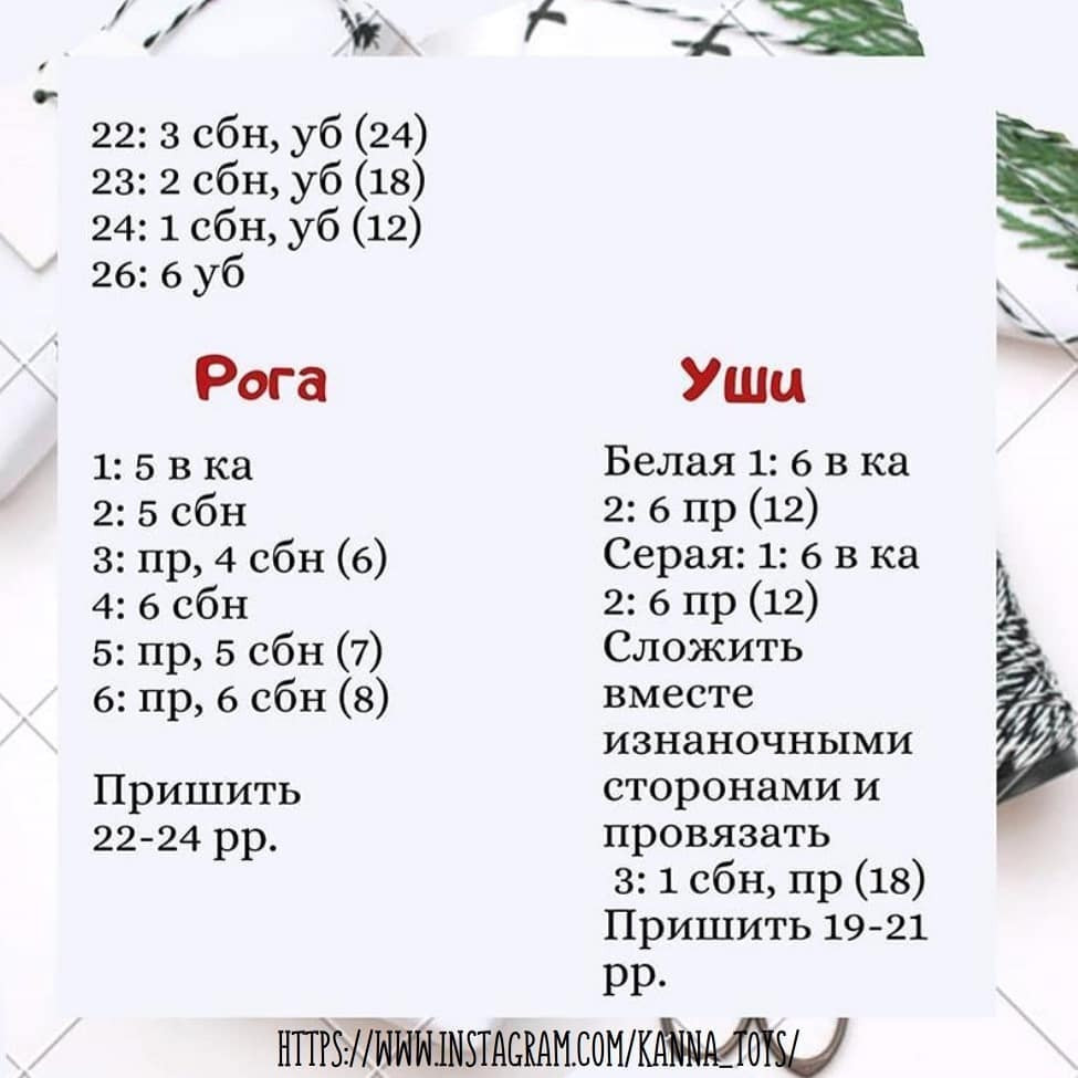 Мастер-класс по вязанию новогоднего бычка крючком Бычок новогодний