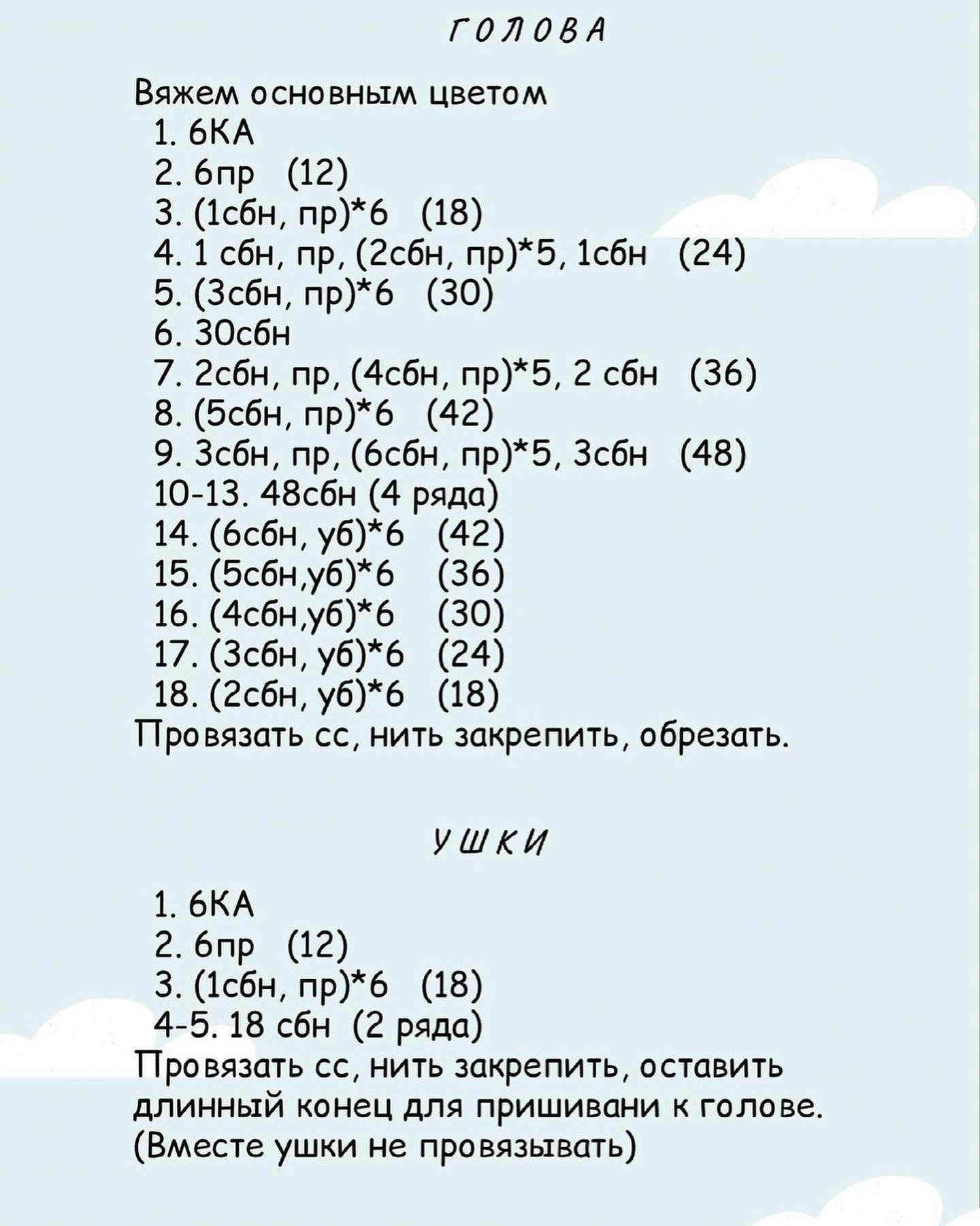 Мастер-класс по вязанию плюшевого мишки Нико