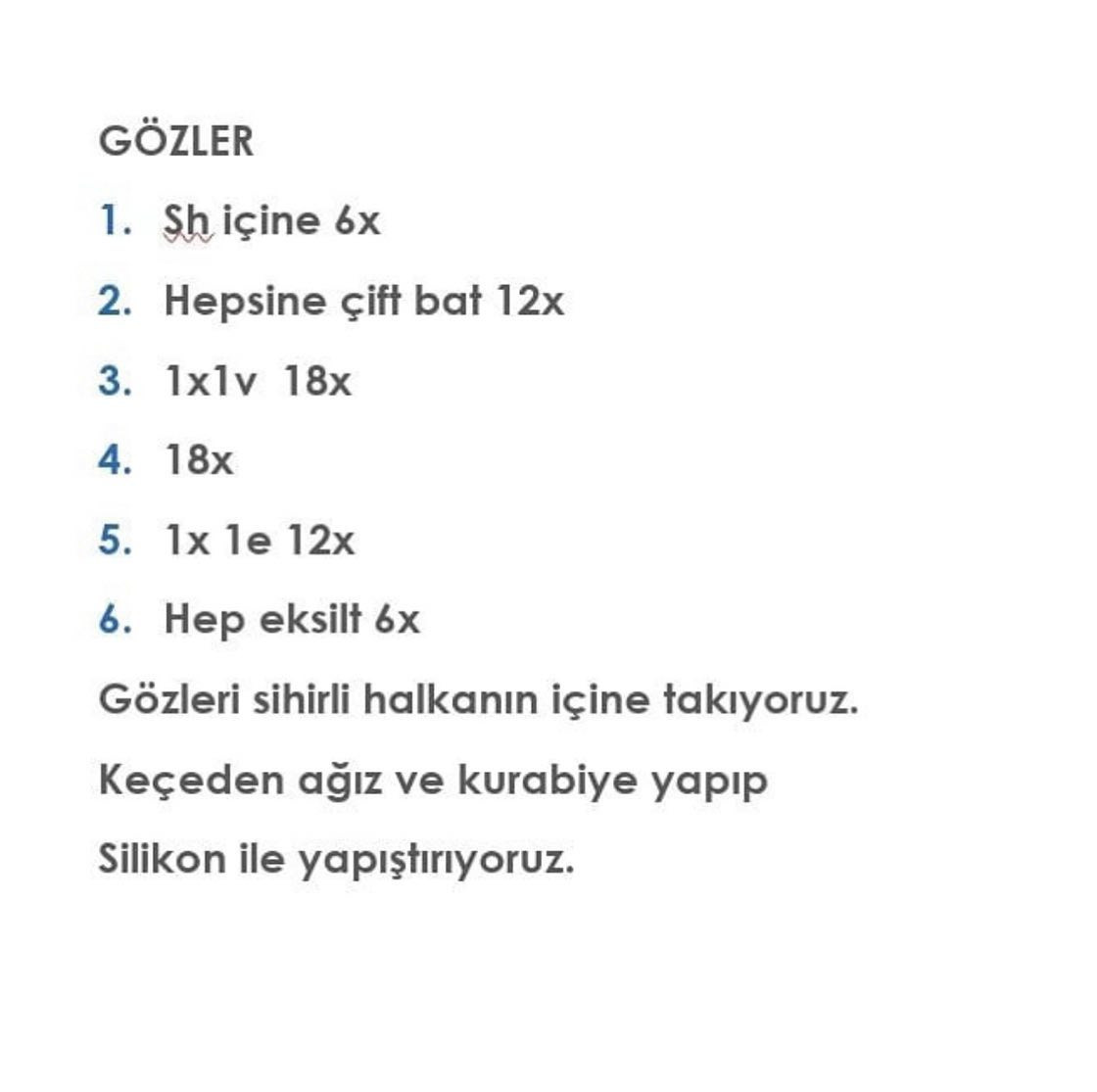 Mavi Canavar Anahtarlık İçin Kolay Tığ İşi Tarifi