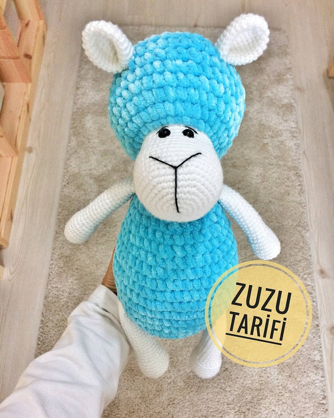 Mavi Peluş Ayıcık Amigurumi Örgü Deseni