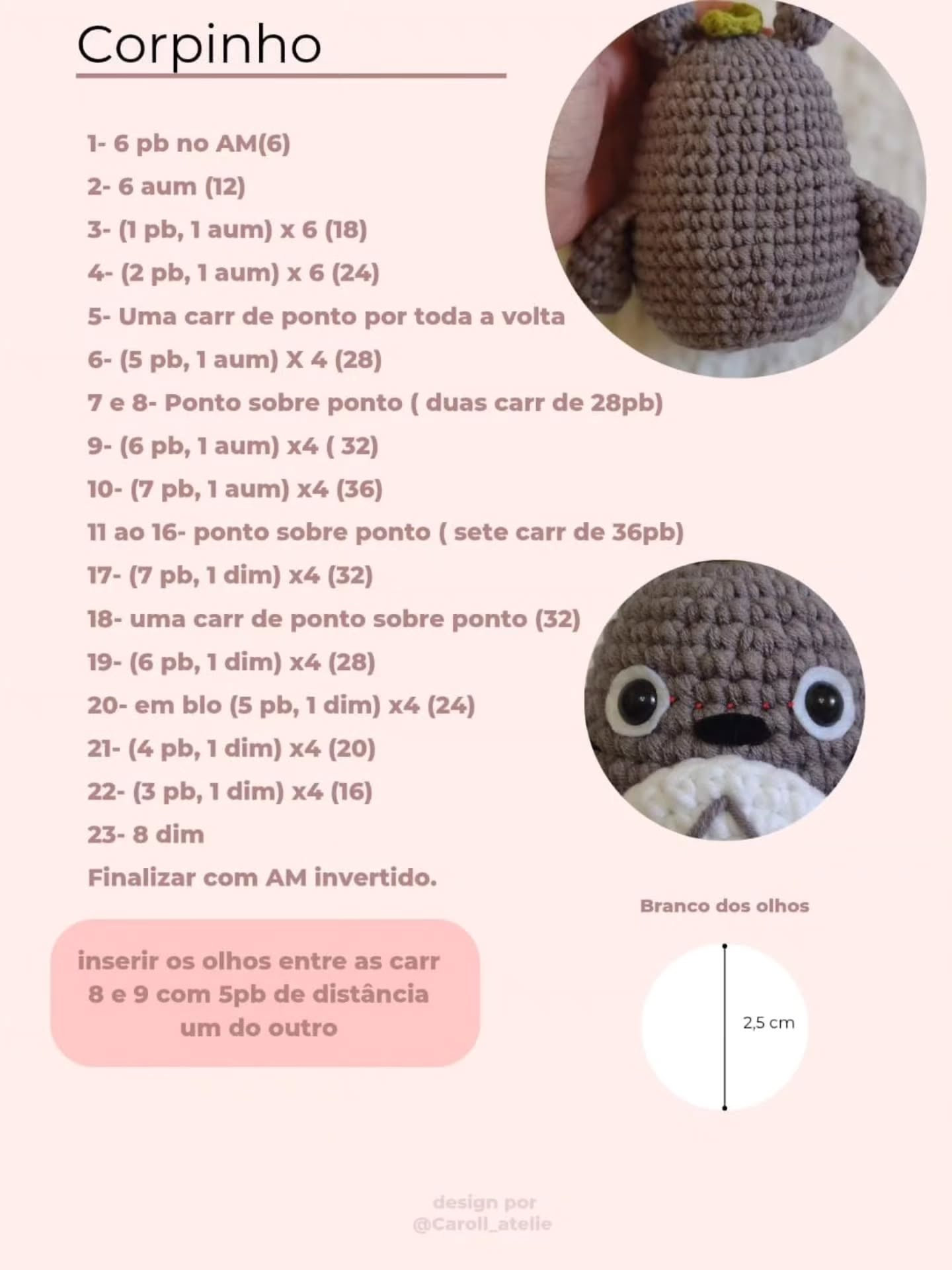 Meu amigo Totoro: Um guia para criar bonecos de crochê adoráveis