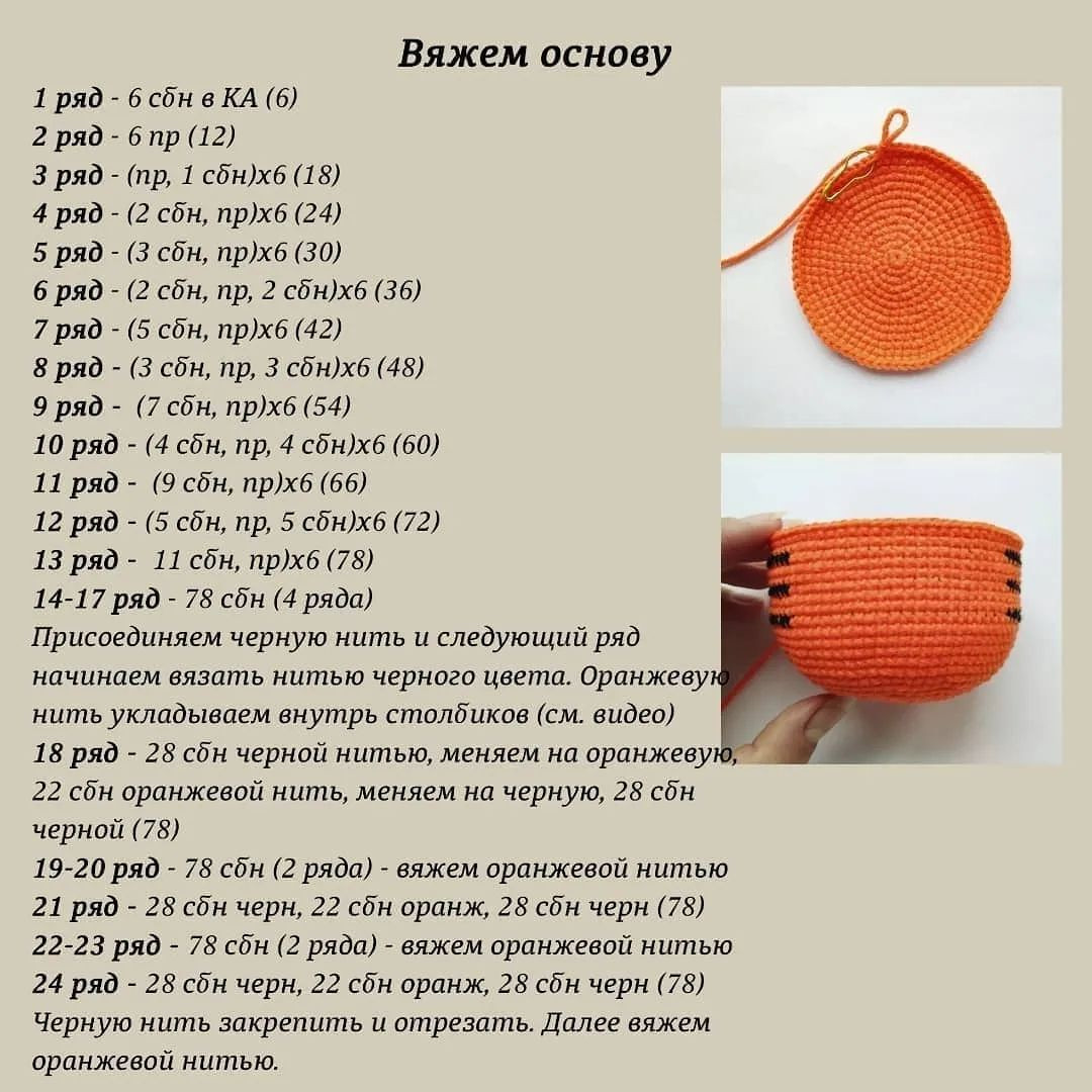 Мини-МК "Шар на ёлку Тигр"