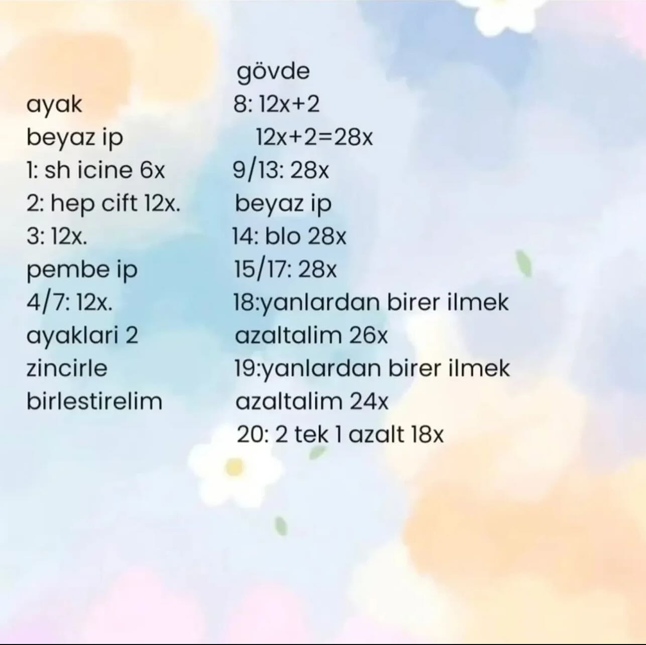 Minik Tavşan Amigurumi Yapım Kılavuzu