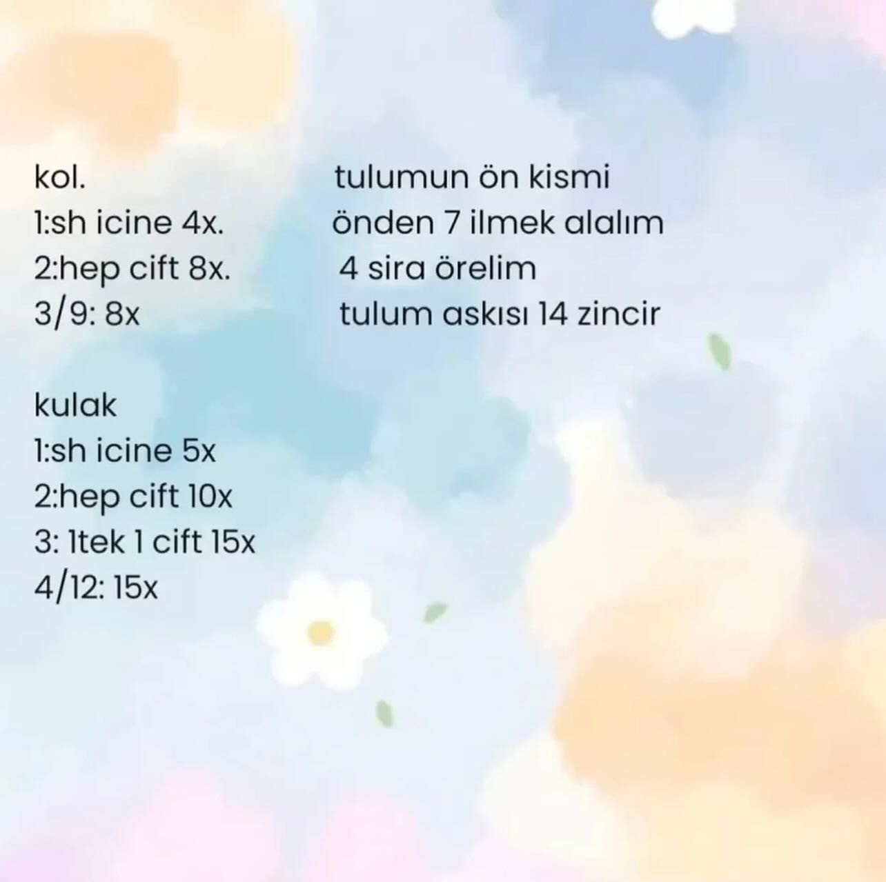 Minik Tavşan Amigurumi Yapım Kılavuzu