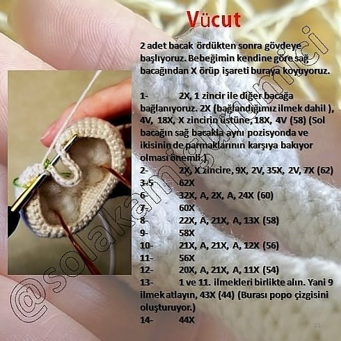 Mira Bebek İçin Detaylı Amigurumi Örgü Kılavuzu