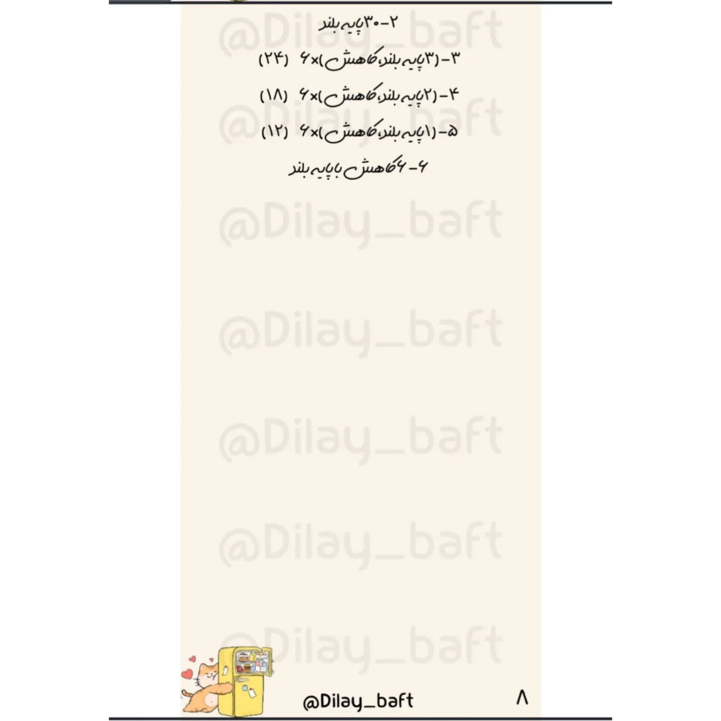 مجموعه‌ای از آهنرباهای یخچال با طرح‌های خوراکی قلاب‌بافی