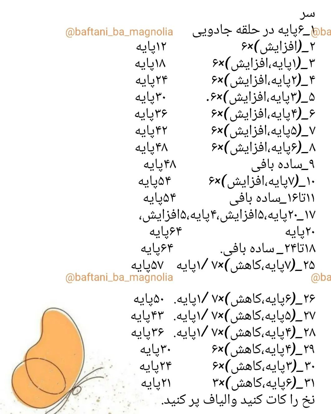 متن الگوی بافت عروسک خرگوش رایگان