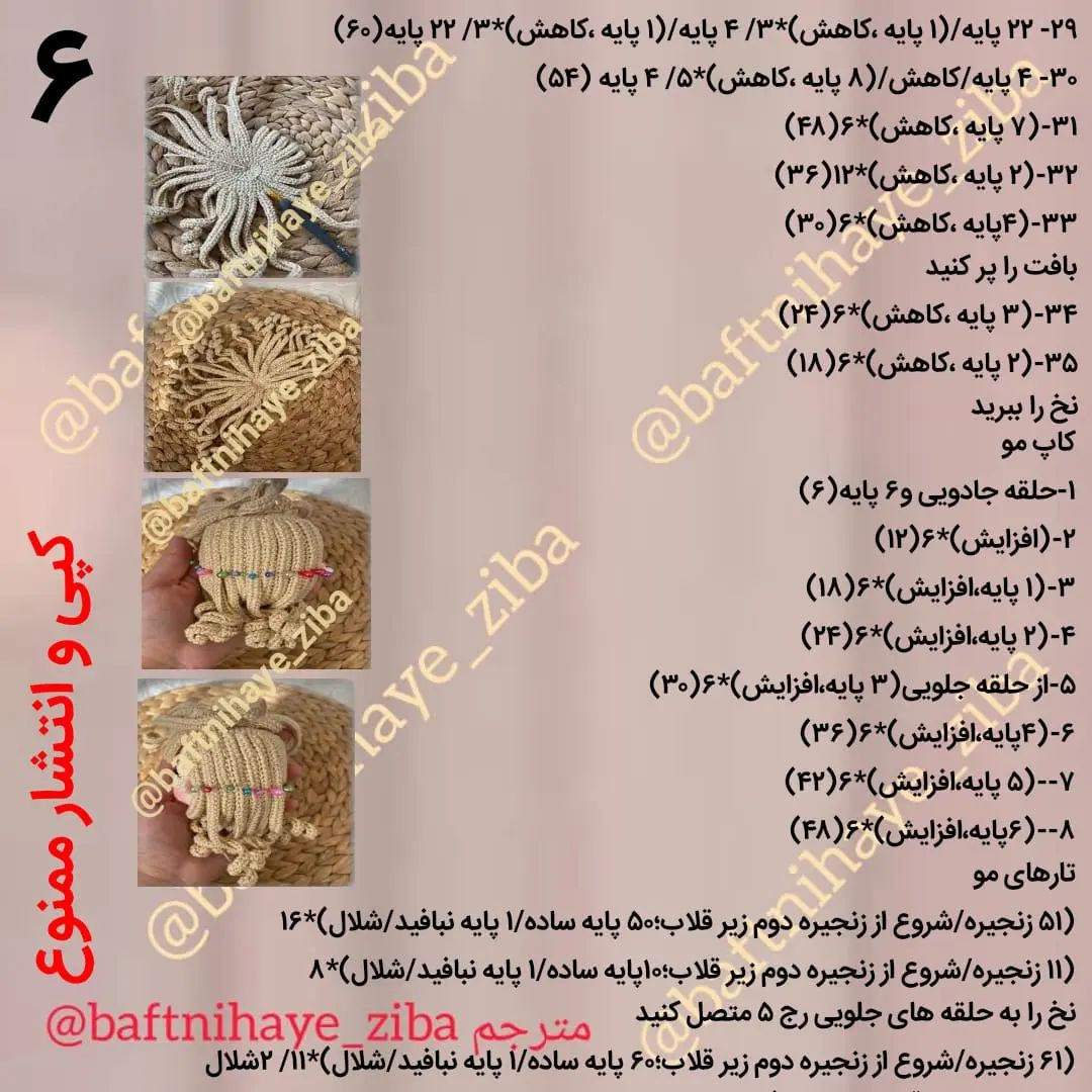 متن الگوی بافتنی عروسک دختر با کلاه قرمز و لباس زیبا