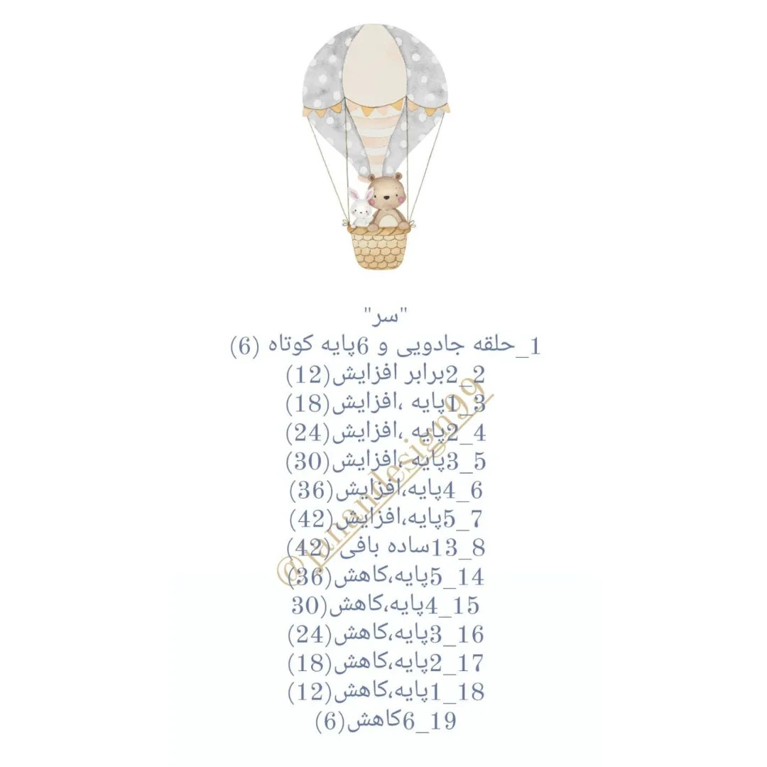 متن بافتنی برای خرس عروسکی با ژاکت قرمز