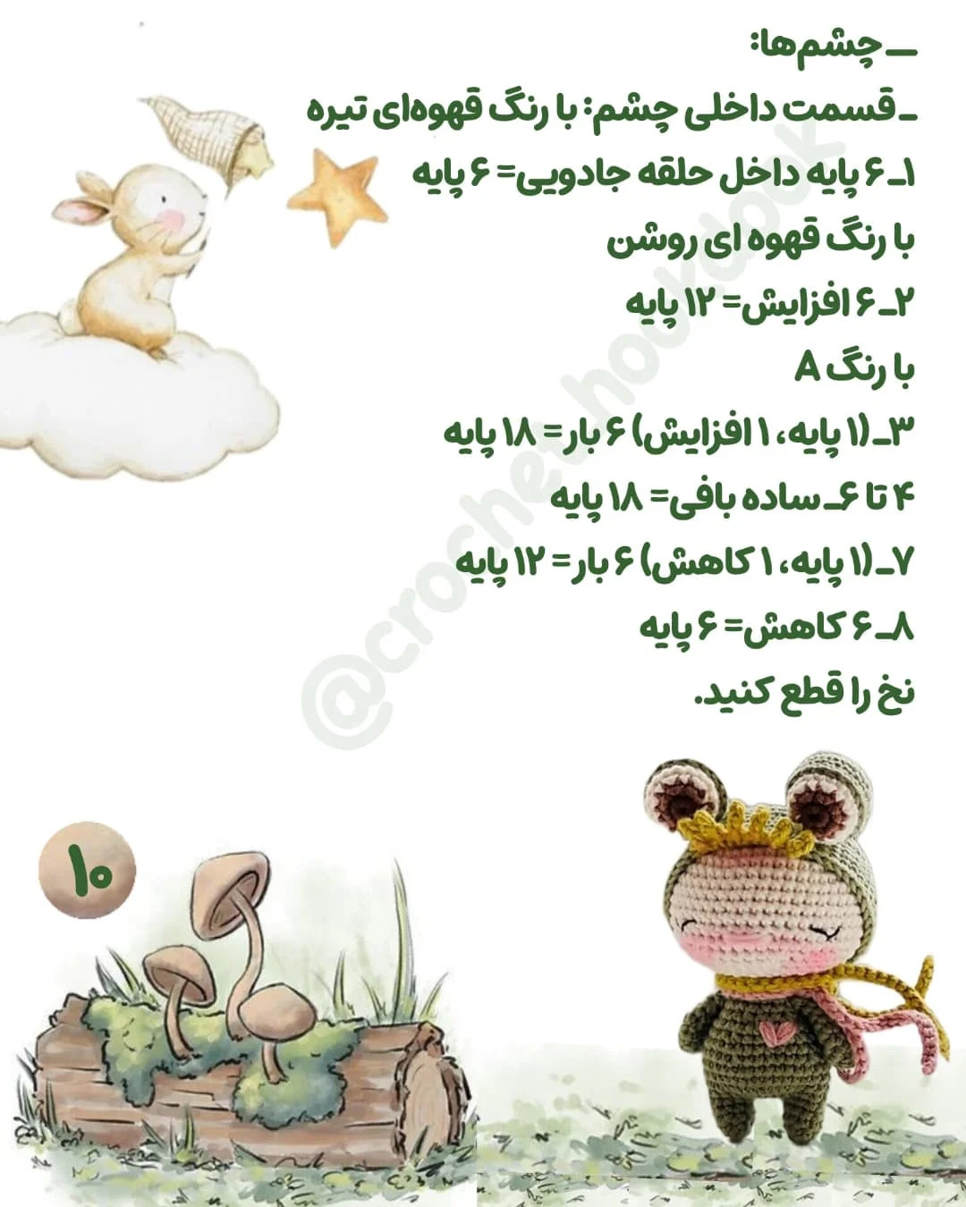 متن دستورالعمل قلاب‌بافی جاکلیدی اردک زرد