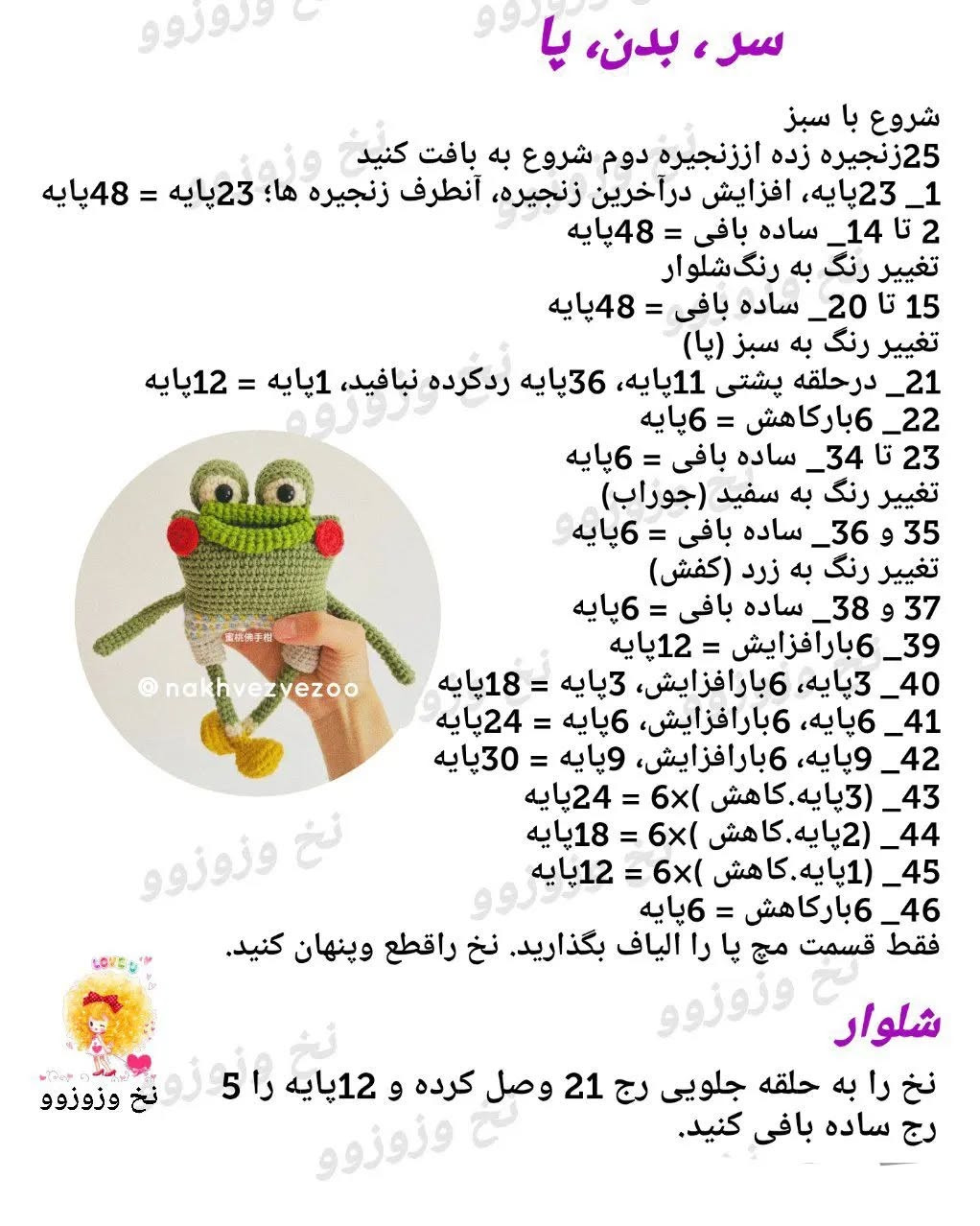 متن قلاب‌بافی قورباغه شاد و زنده