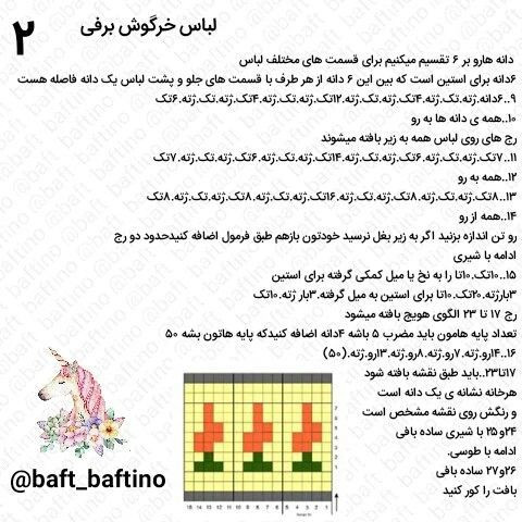 متن نقش قلاب‌بافی عروسک خرگوش با کلاه و ژاکت زرد