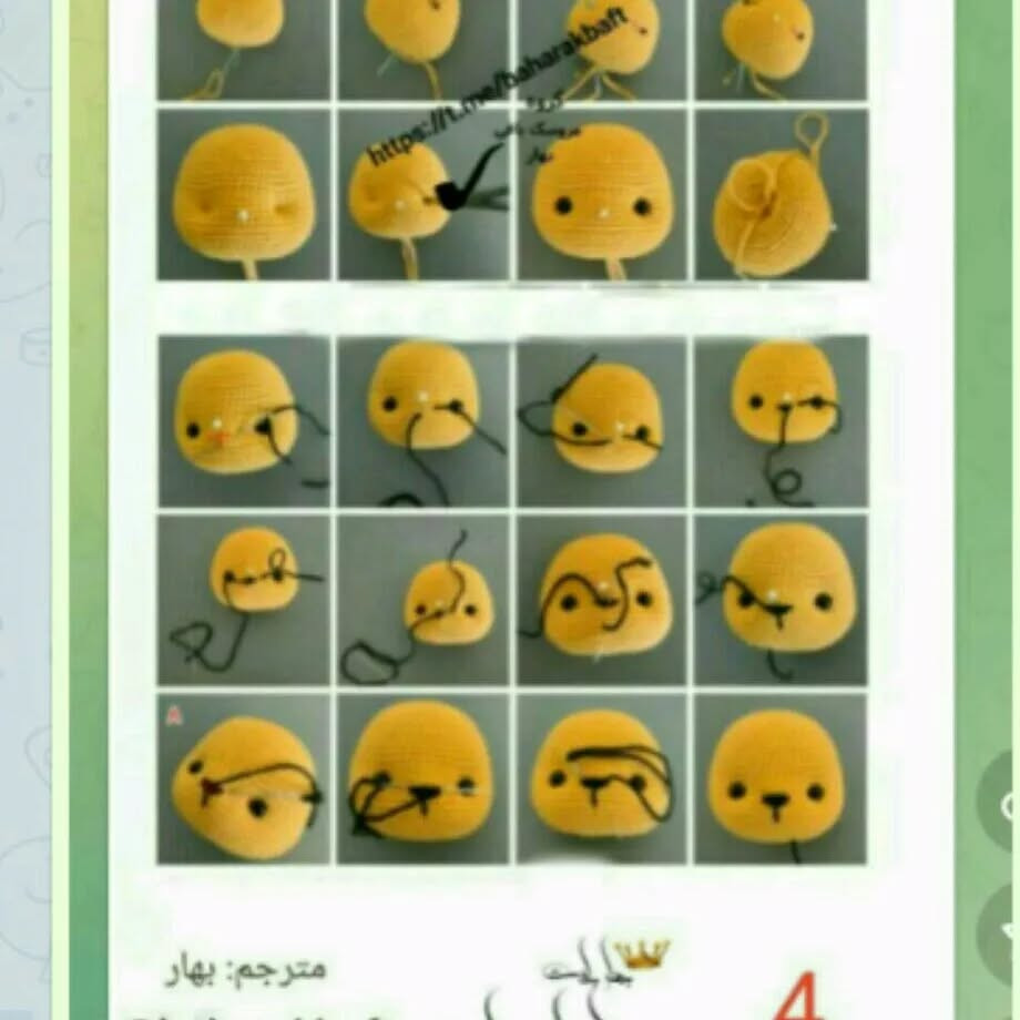 متن راهنمای بافت عروسک قلاب‌بافی ببر و گربه