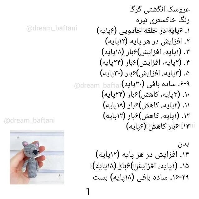 متنوع سازی عروسک های انگشتی بافتنی رنگارنگ