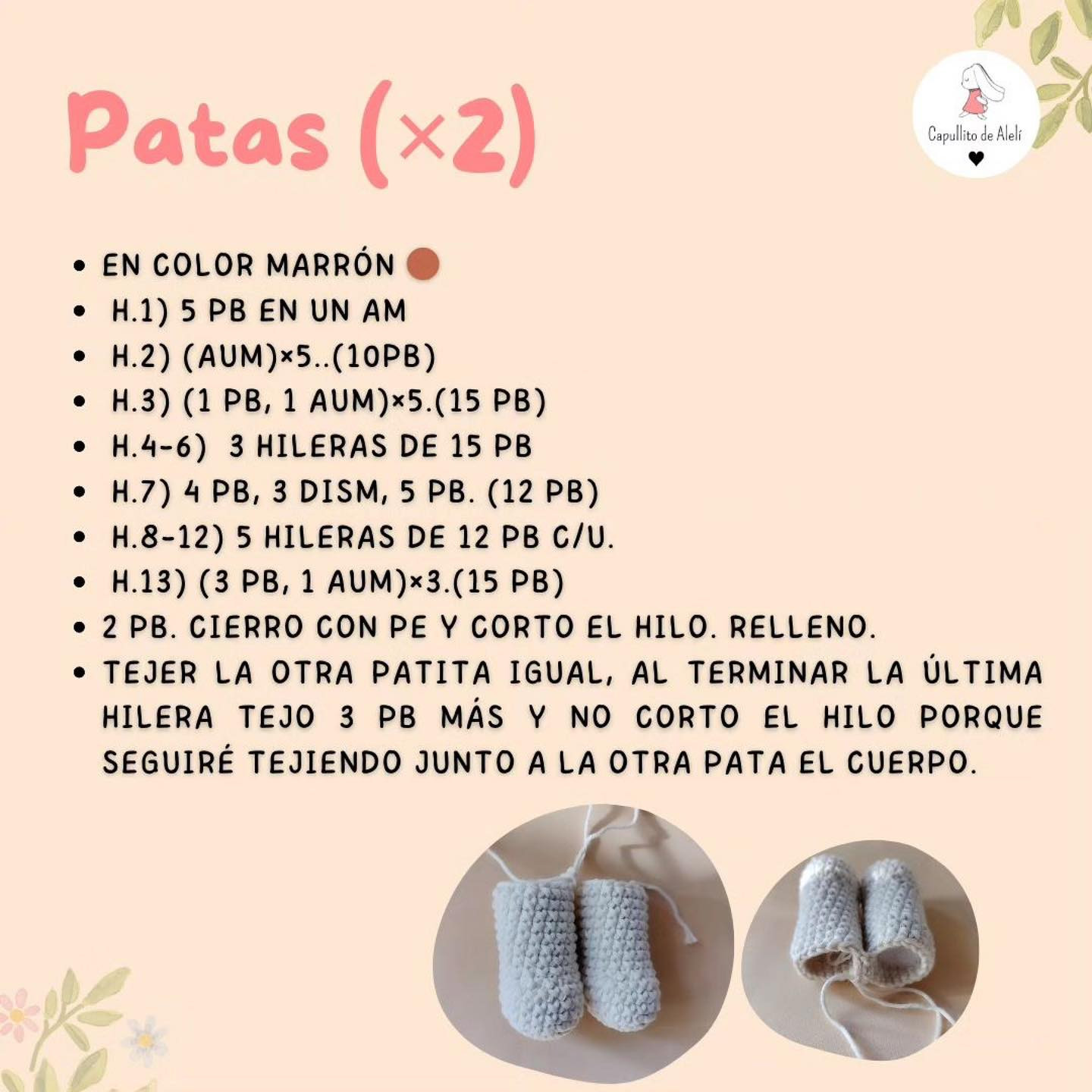 Muñeca de Osito de Ganchillo: Patrón Gratis para Principiantes