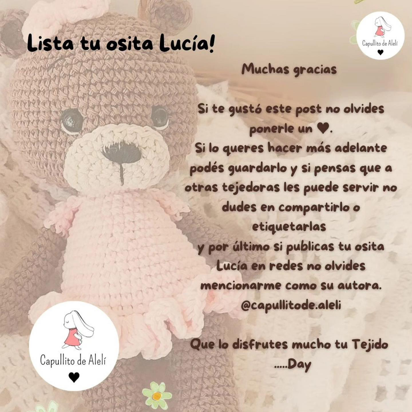 Muñeca de Osito de Ganchillo: Patrón Gratis para Principiantes