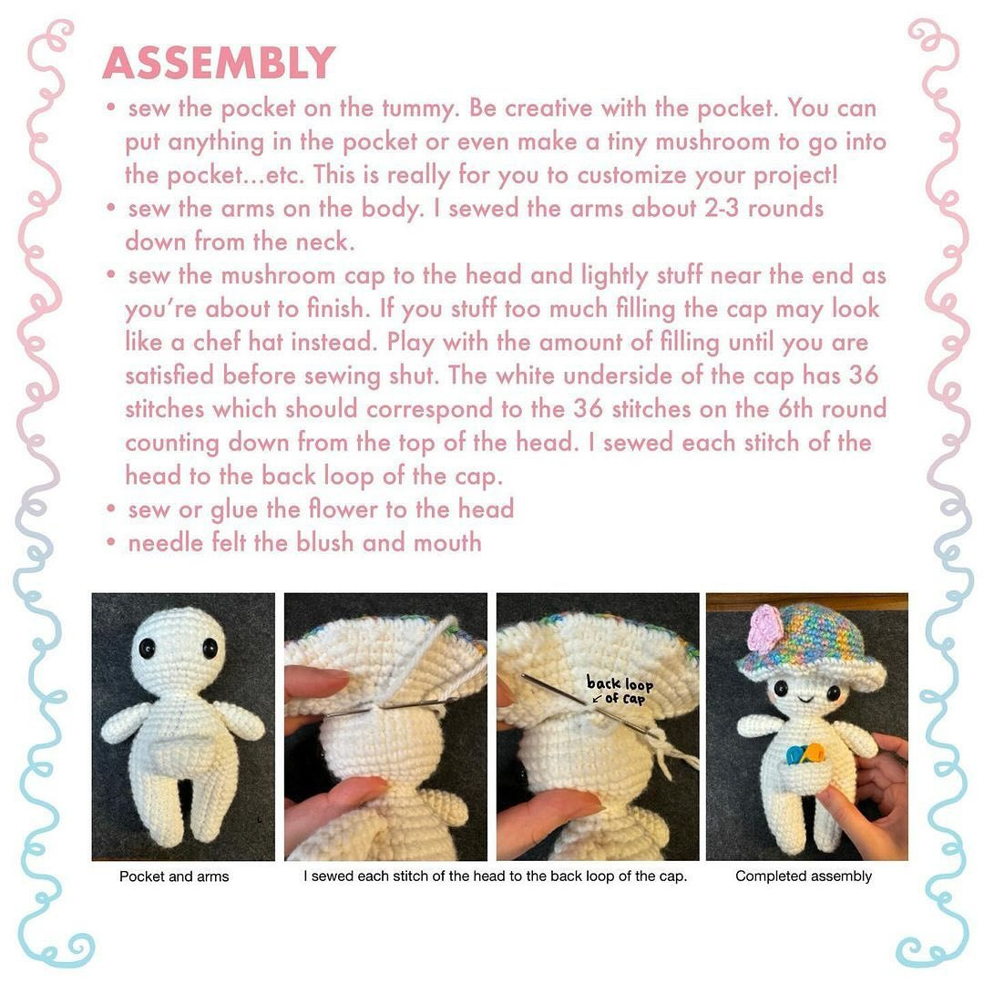"Mushroom Girl Crochet Pattern: Create Your Own Adorable Amigurumi"