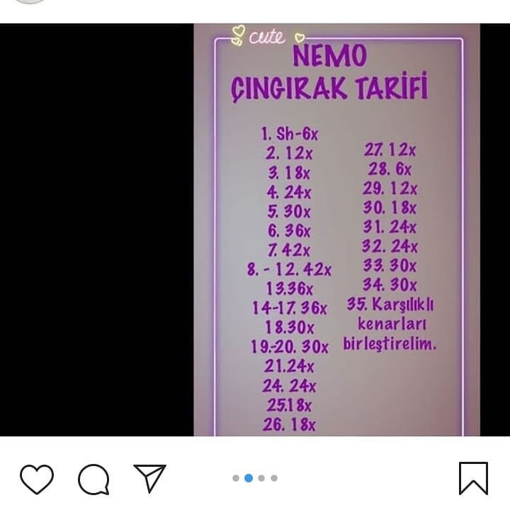 Nemo Amigurumi Cıngırak Yapımı İçin Adım Adım Kılavuz