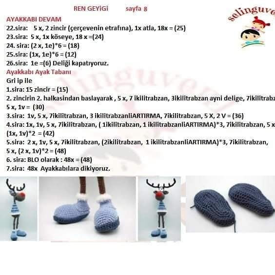 Noel Geyiği Amigurumi Modeli: Adım Adım Yapılış Kılavuzu