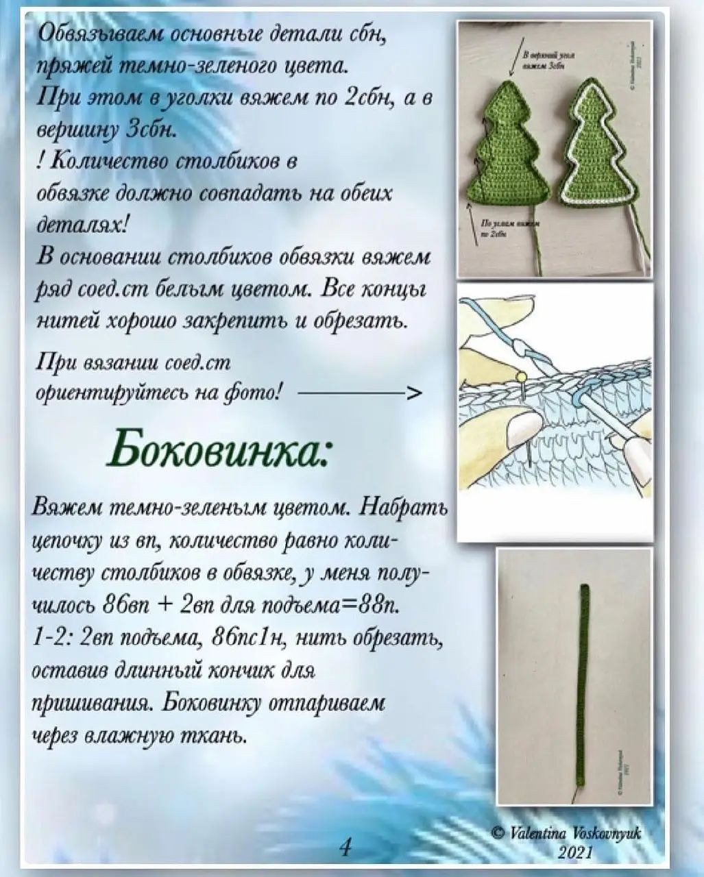 Новогодние схемы для вязания елочных украшений: мастер-класс PDF