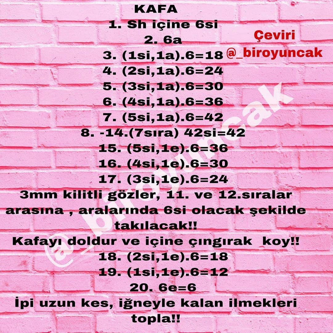 Örgü Ayıcık Çıngırak Yapımı: Adım Adım Tarif