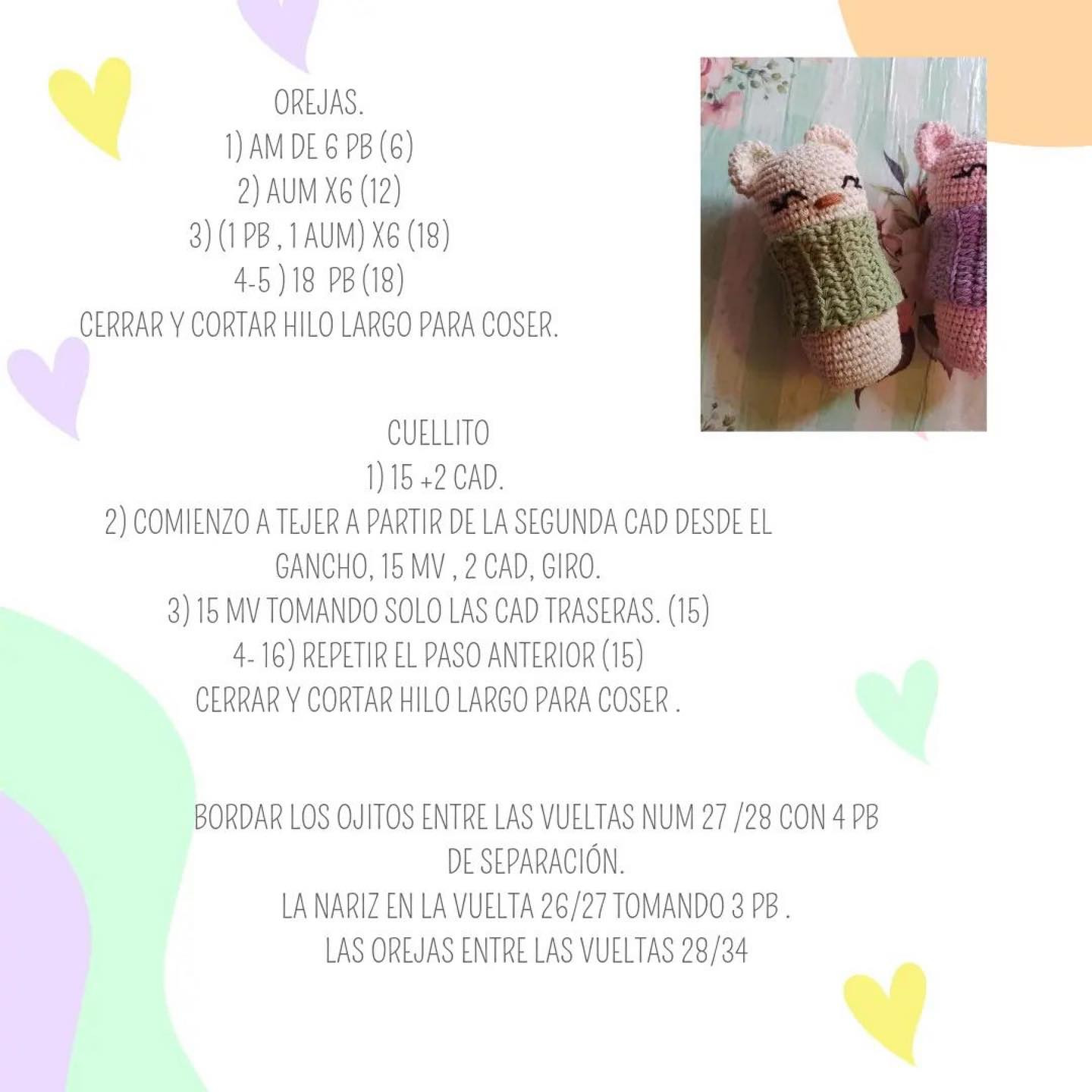 Ositos de Amigurumi con Suéteres: Patrón Gratuito para Tejedores