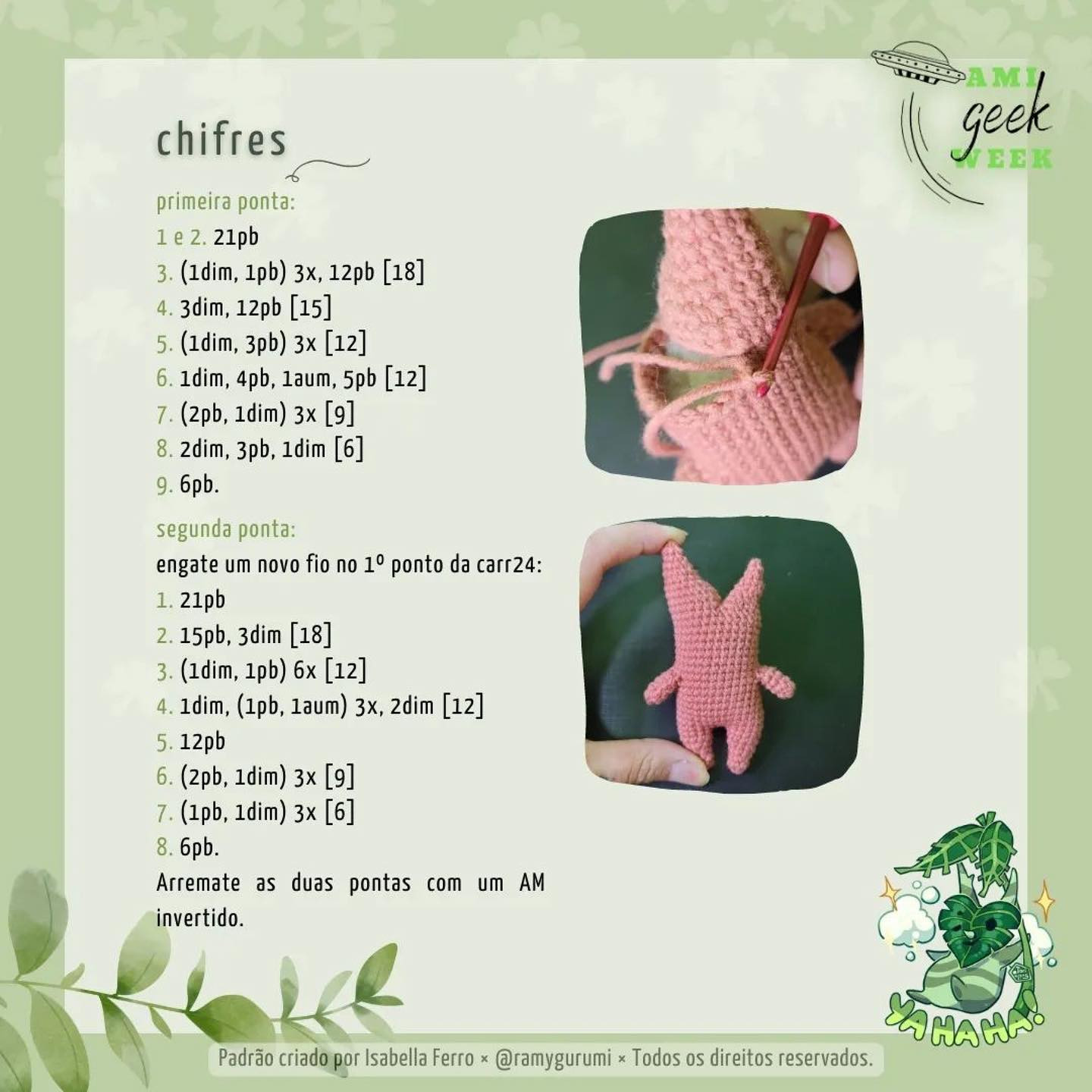 Padrão de Amigurumi de Korok para Crochê - Grátis e Fácil!