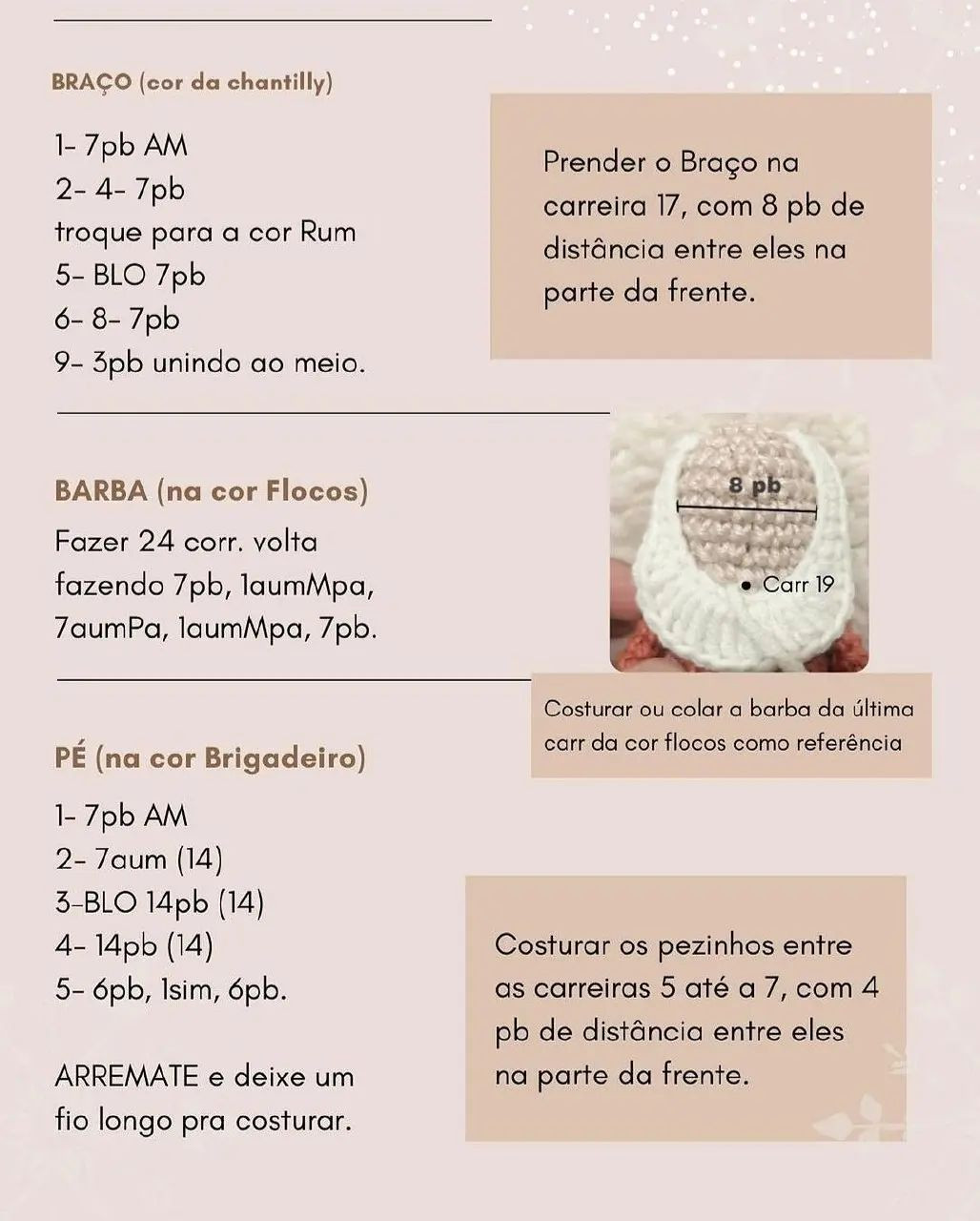 Padrão de Crochê Amigurumi: Papai Noel Natalino com Receita Gratuita