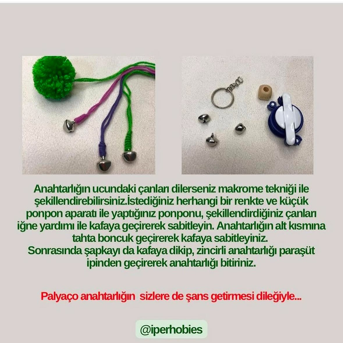 Palyaço Anahtarlık: Renkli ve Eğlenceli Örgü Modeli