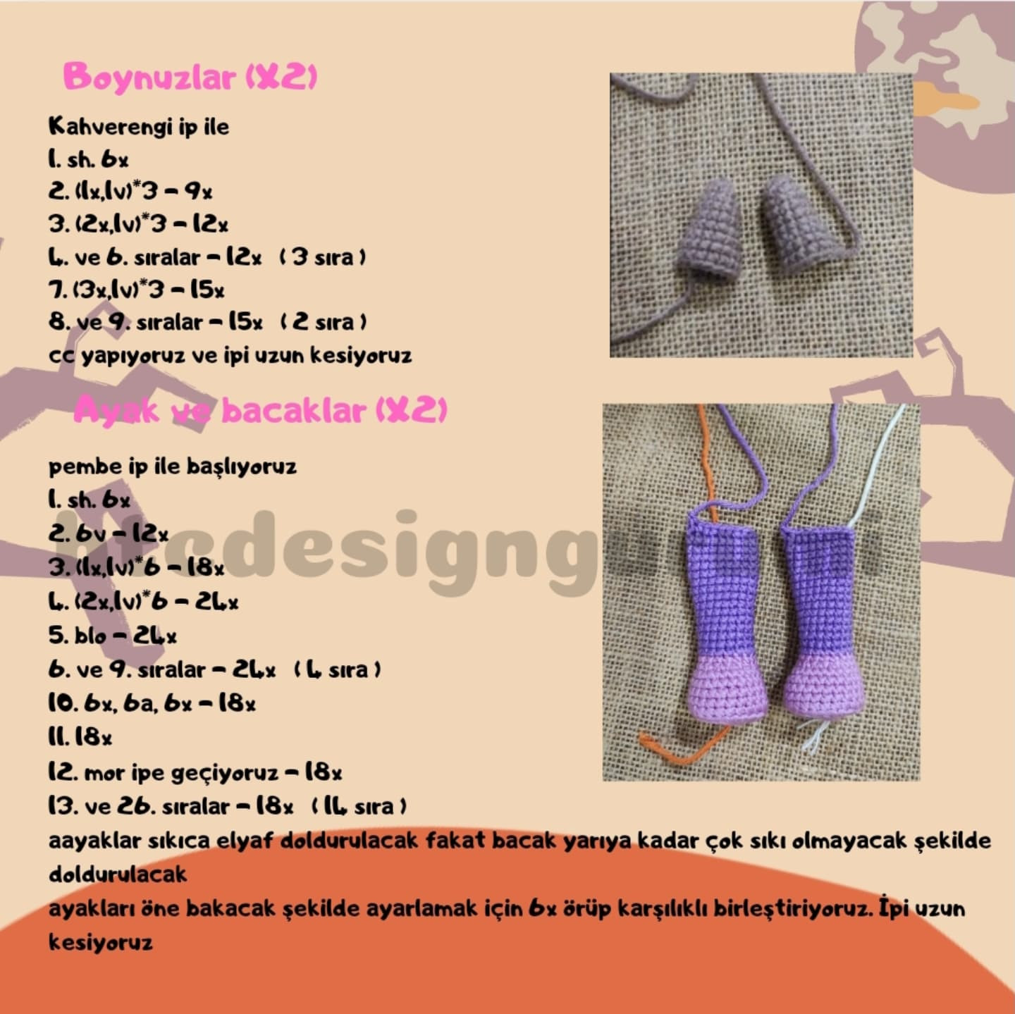 Pamuk Şeker Canavarı İçin Ücretsiz Amigurumi Deseni