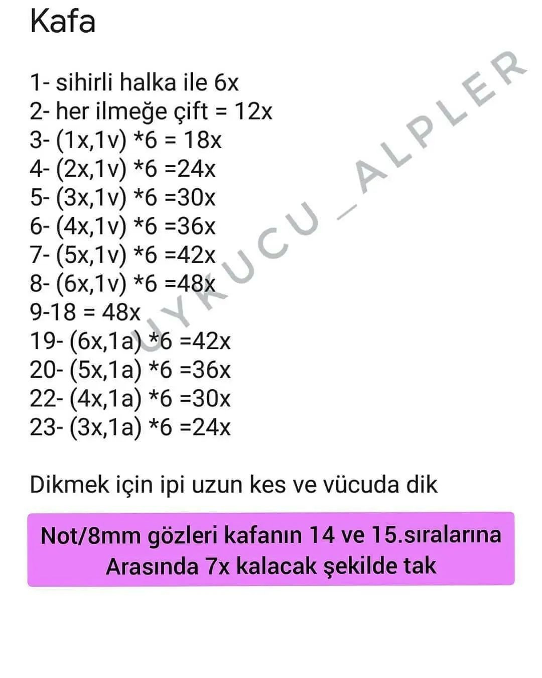 Panda Amigurumi Yapımı İçin Adım Adım Kılavuz