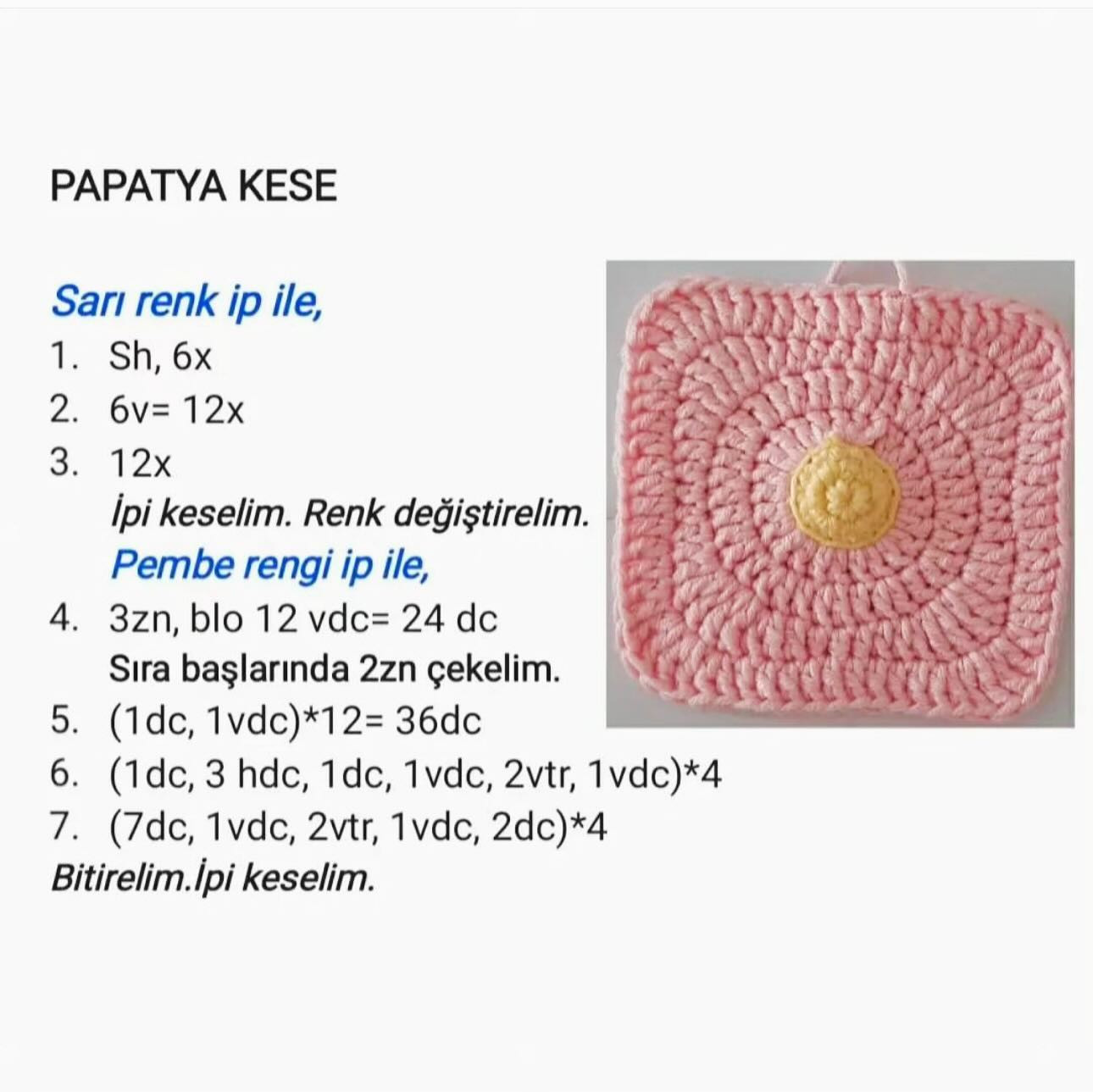 Papatya Desenli Makyaj Kesesi Yapımı İçin Adım Adım Kılavuz