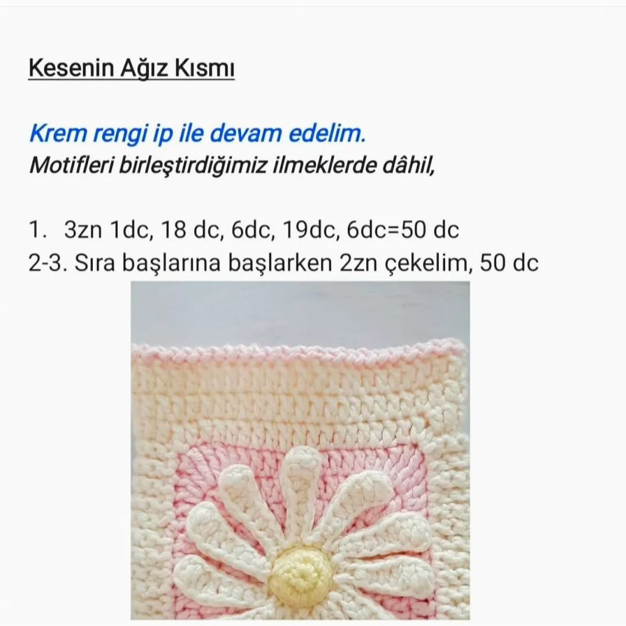 Papatya Desenli Makyaj Kesesi Yapımı İçin Adım Adım Kılavuz