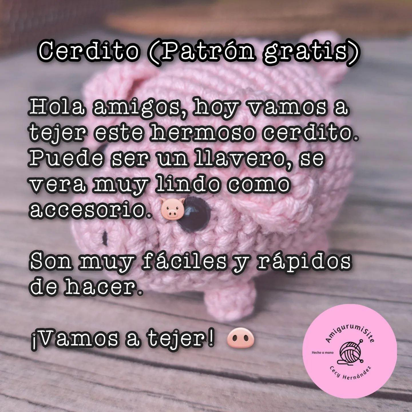 Patrón de Amigurumi de Cerdito: ¡Descarga Gratuita para Tejedores!