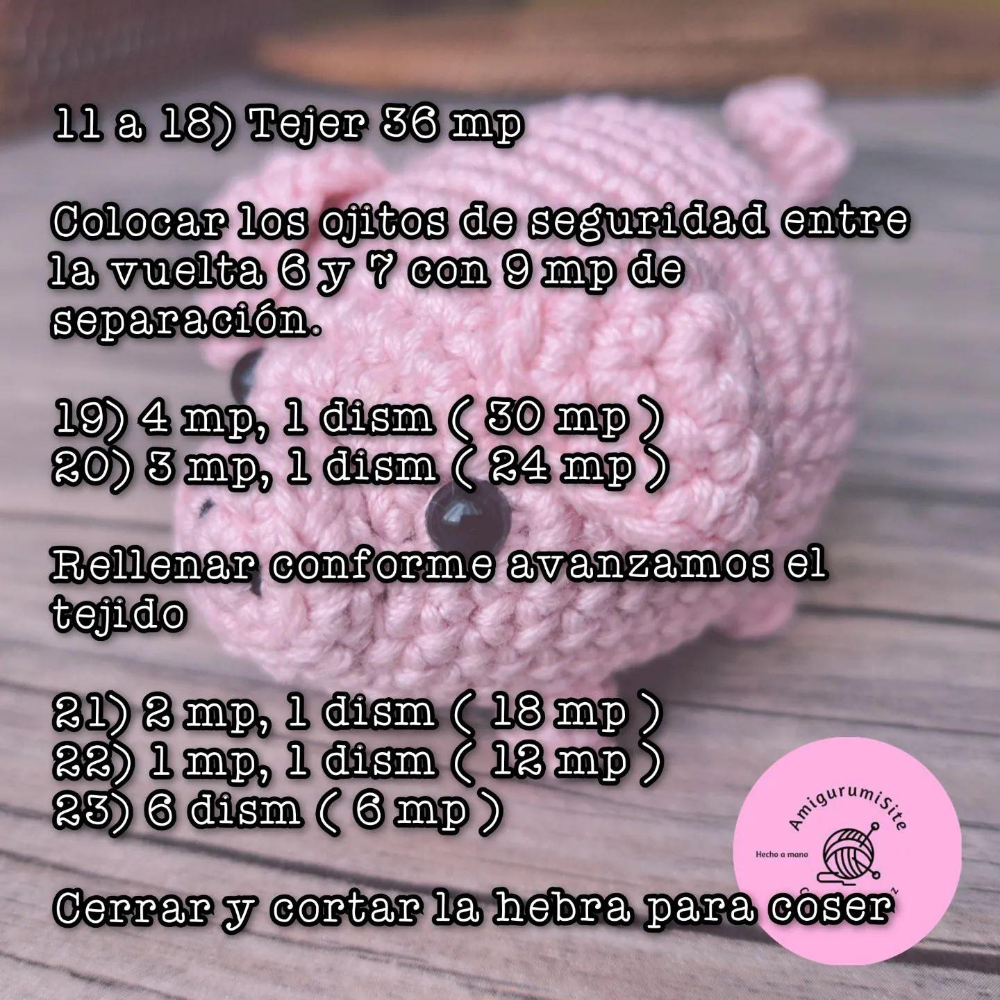 Patrón de Amigurumi de Cerdito: ¡Descarga Gratuita para Tejedores!