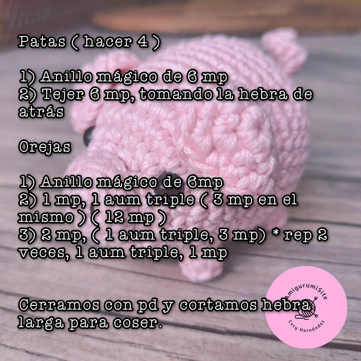 Patrón de Amigurumi de Cerdito: ¡Descarga Gratuita para Tejedores!