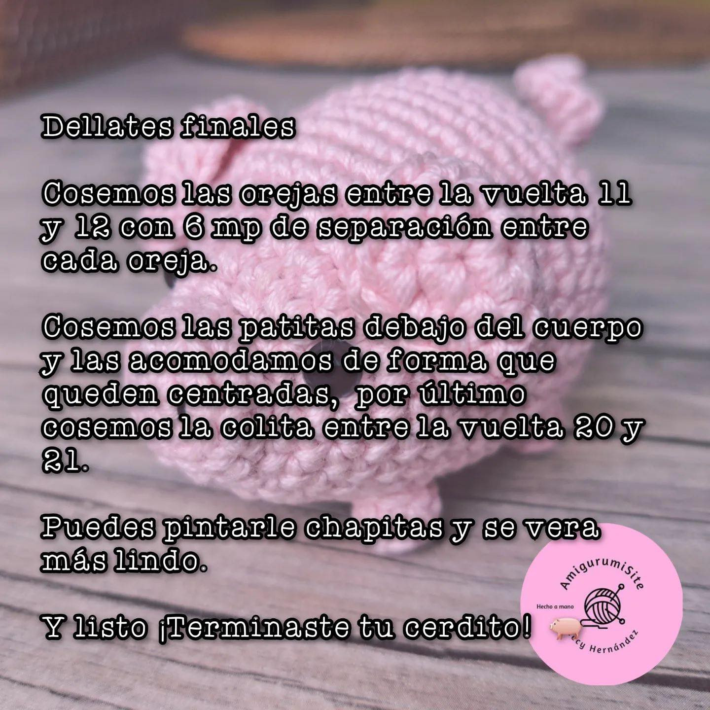 Patrón de Amigurumi de Cerdito: ¡Descarga Gratuita para Tejedores!